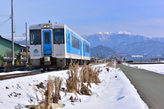 左沢線と雁戸の峰