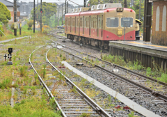 銚子駅出発直前