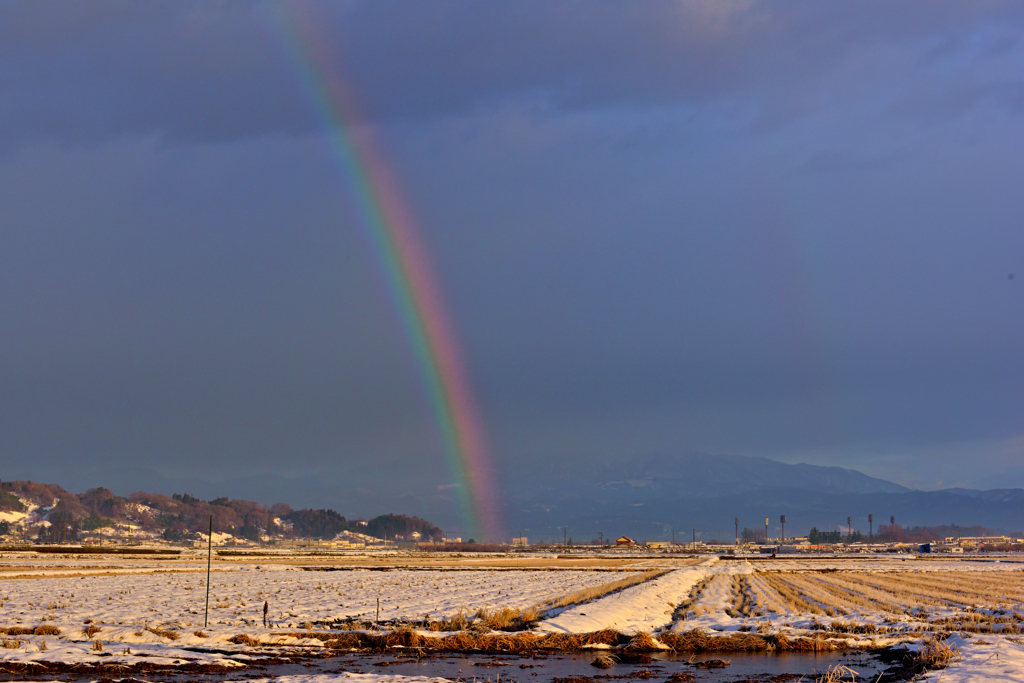 虹の向こうは晴れなのかしら
