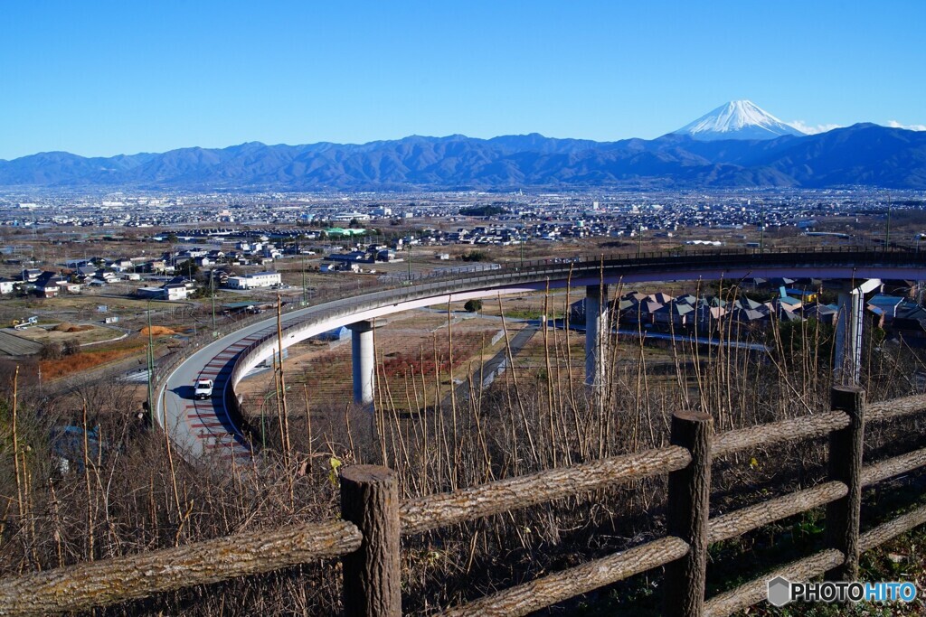 山梨県側からの富士山