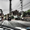 帰り道は雨