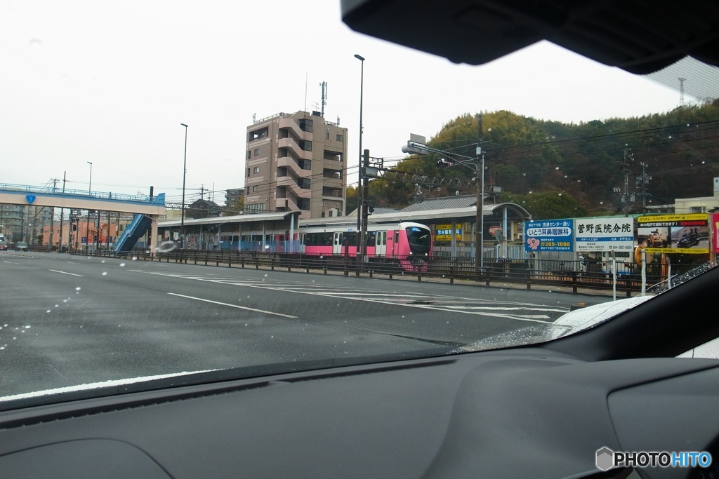車の中から