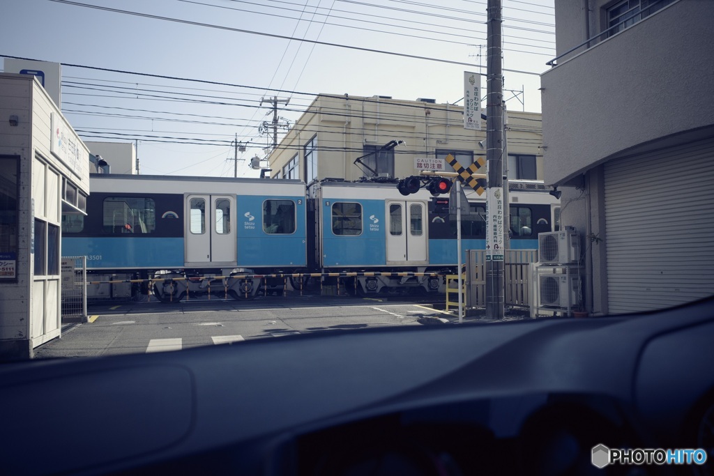 青い電車