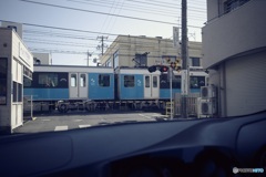 青い電車