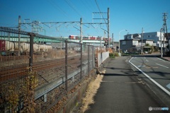 赤色の電車