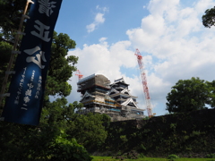 修復中の熊本城