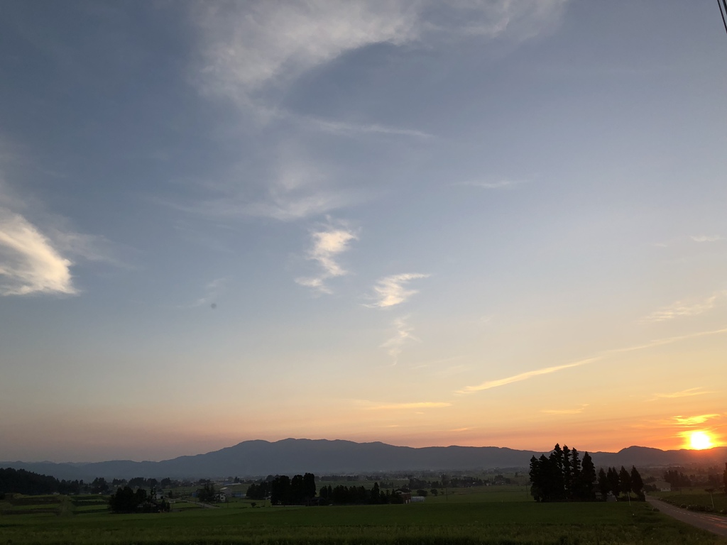 夕暮れ