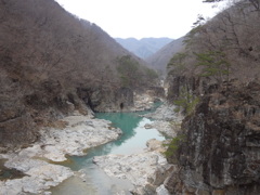 龍王峡　虹見橋より上流