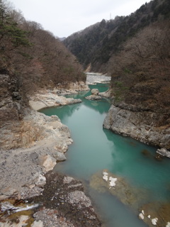 龍王峡　虹見橋より下流