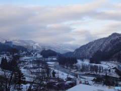 越後湯沢雪景色
