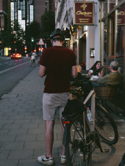 A bicycle man in Munich.