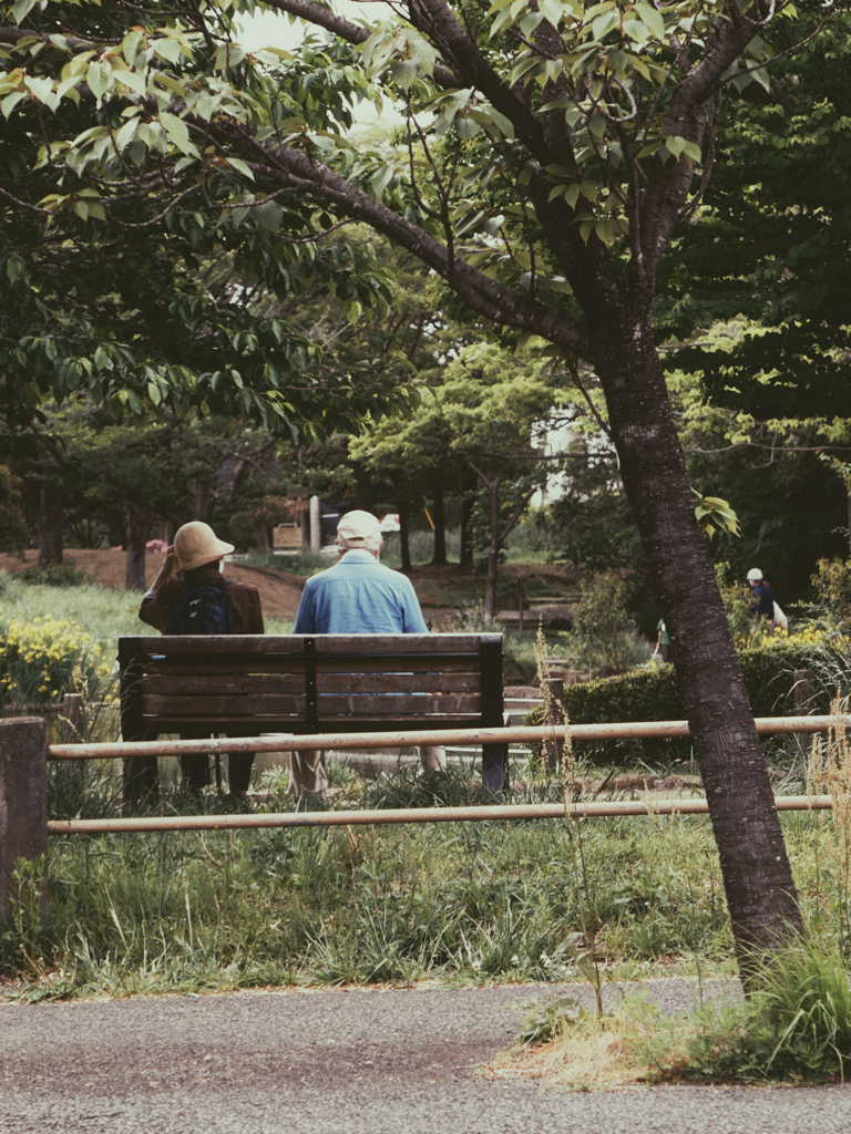 A bench for two.