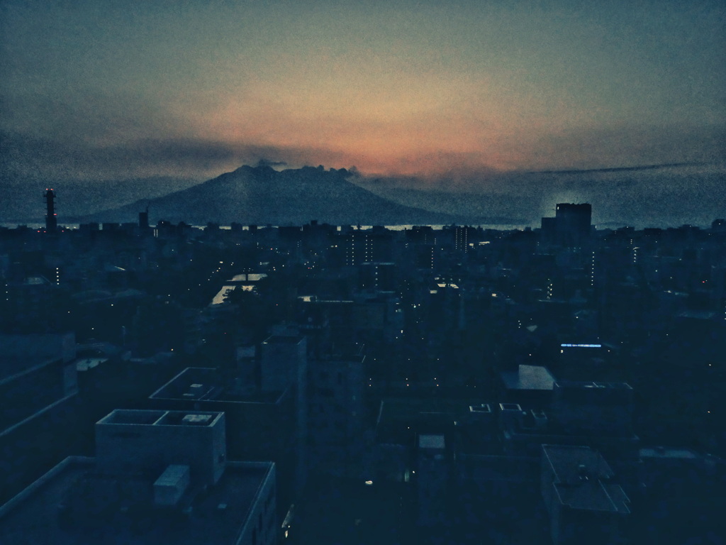 Dawn of Sakurajima.