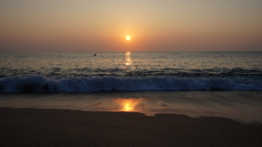 水晶浜の夕日２