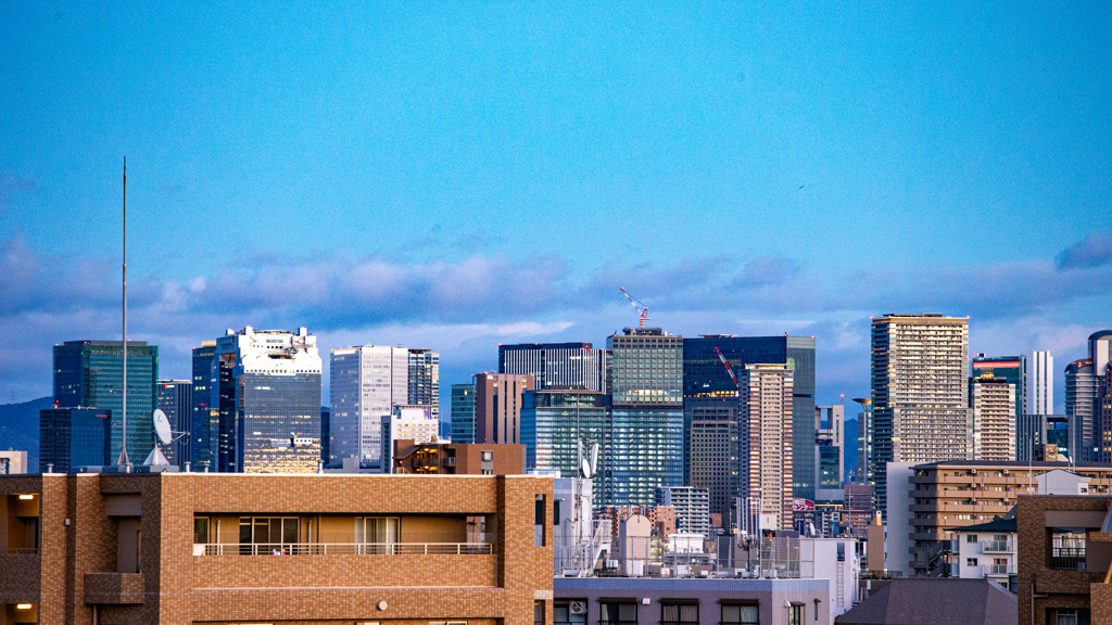 梅田スカイビル夕景