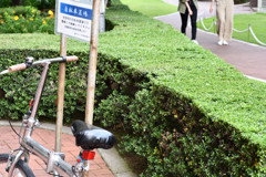 自転車でお出かけ