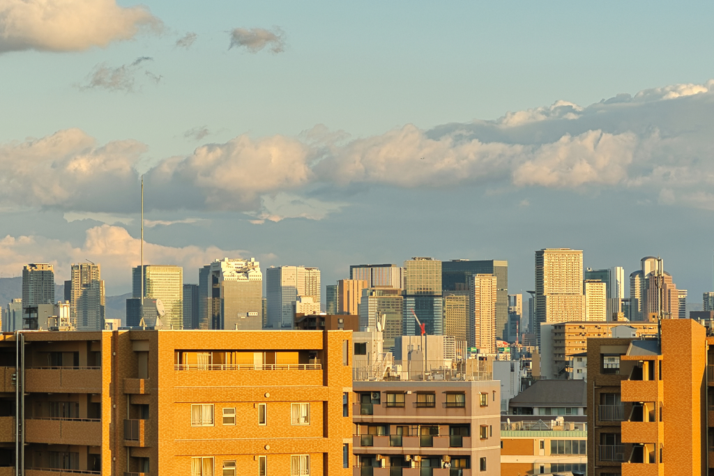 スカイビル遠望