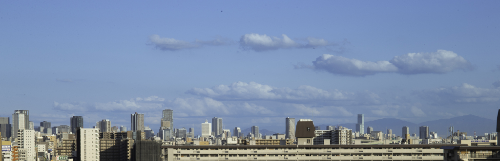 春空に、、、高層ビル群