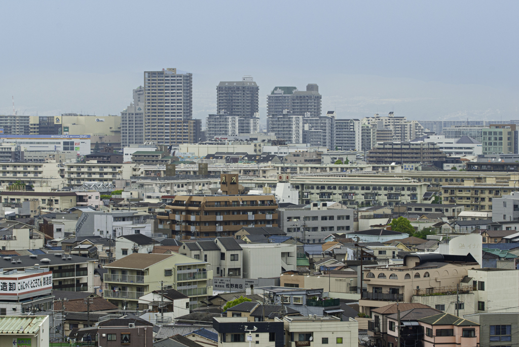 マンションから。。。春霞、尼崎