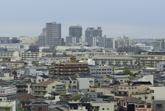マンションから。。。春霞、尼崎