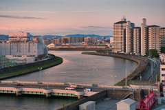 ベランダから、夕景（２）