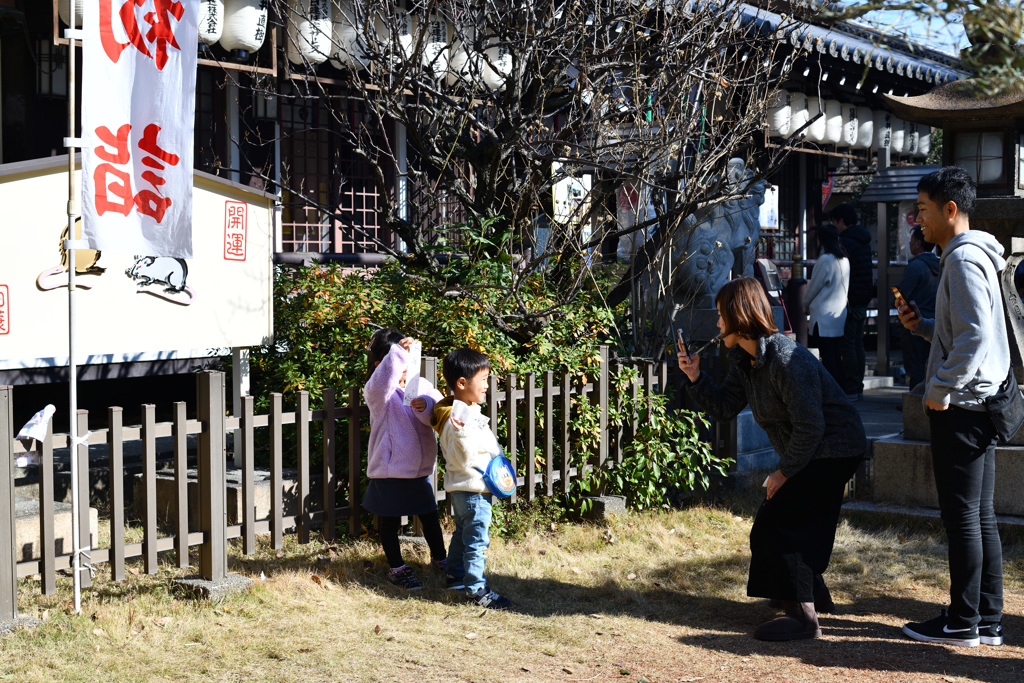 初詣　我子等を思い。。。パシャ