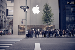 10月30日 AM6:15 Ginza Apple Store