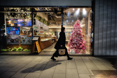 Ginza Christmas window display