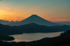 富士山と芦ノ湖