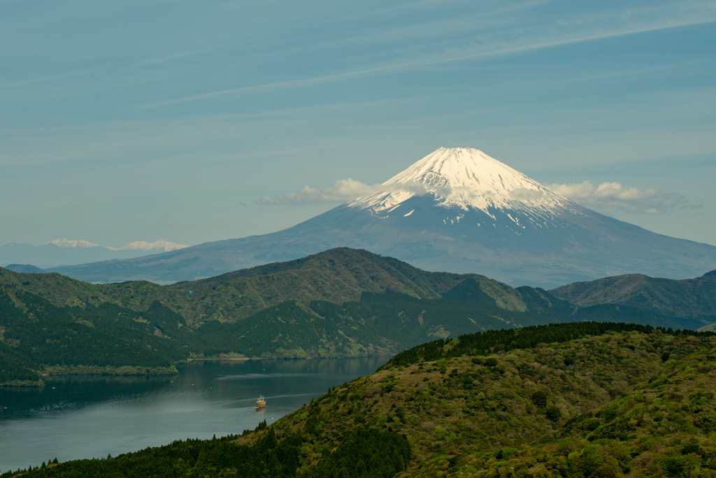富士山と芦ノ湖