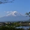 河口湖と富士山