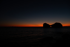 円月島の夕景4