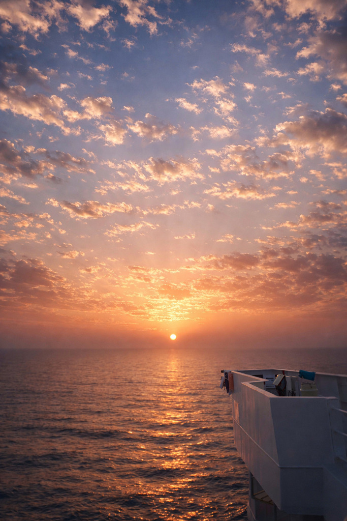 アラビア海の夕陽