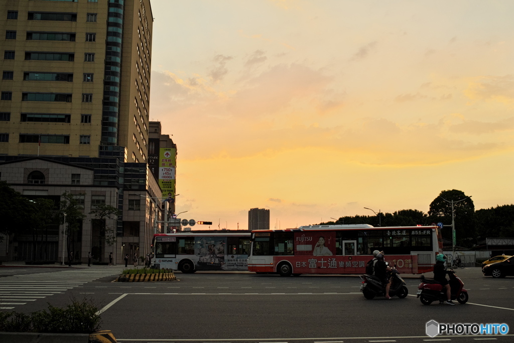 台北・北門付近03‐夕焼け~その2