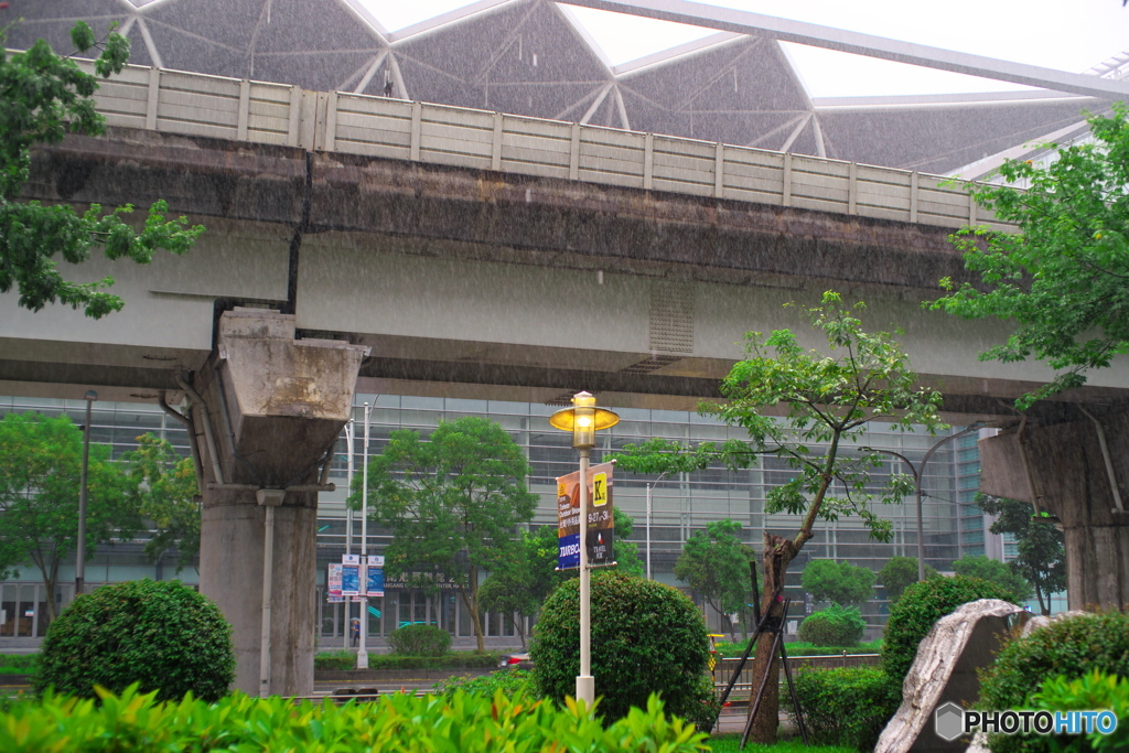 台風接近中