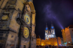 プラハ旧市街と時計台