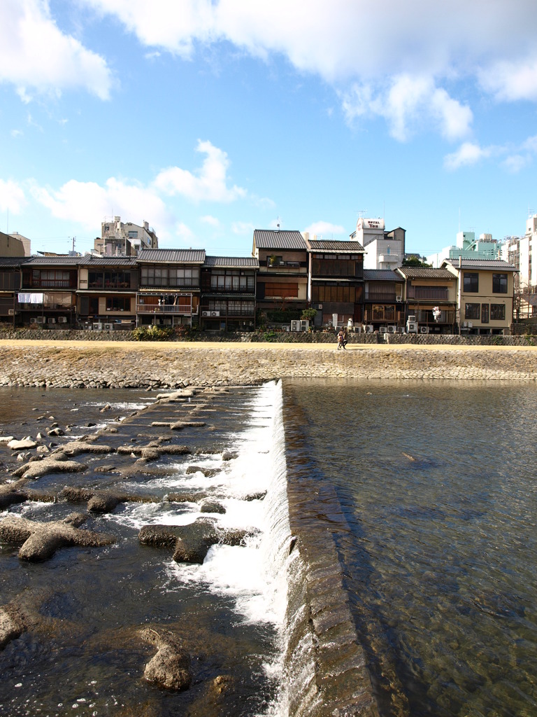 正月の鴨川