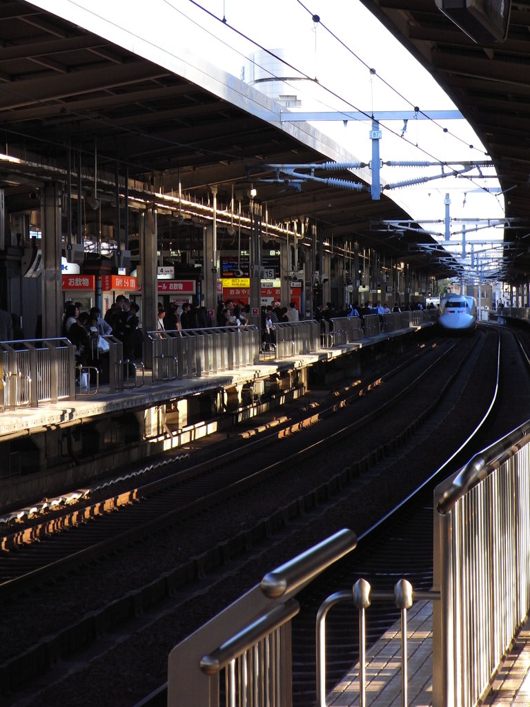 東京へ向かった新幹線