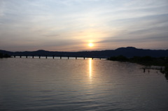 琵琶湖のサンセット