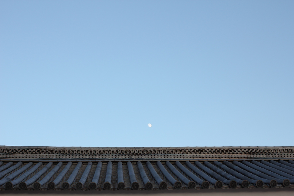 瓦と月