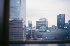 ビルから眺める梅田