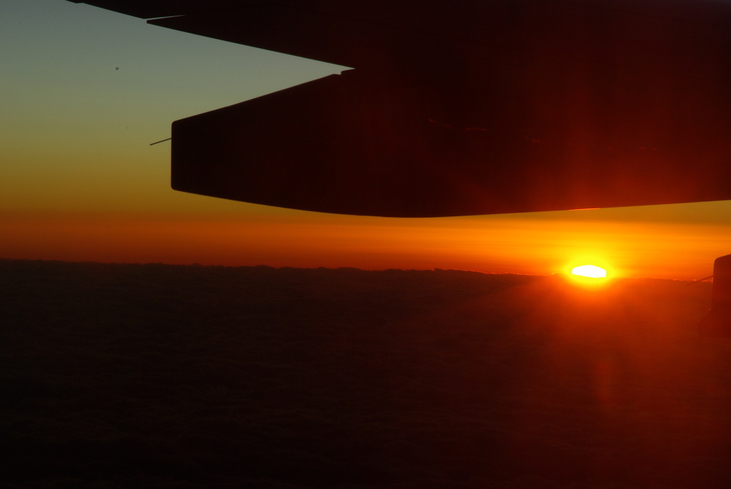 空の夕暮れ
