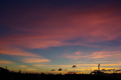 夏の夕焼け