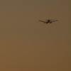 夕焼け飛行機