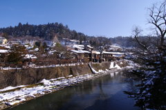 冬の川端