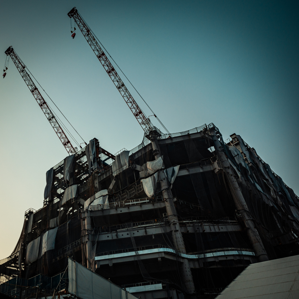 高輪ゲートウェイ駅周辺工事中