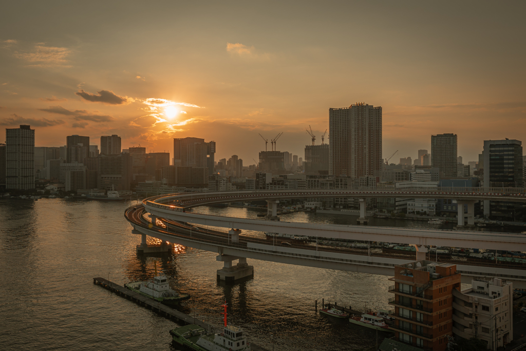 レインボーブリッジ夕景