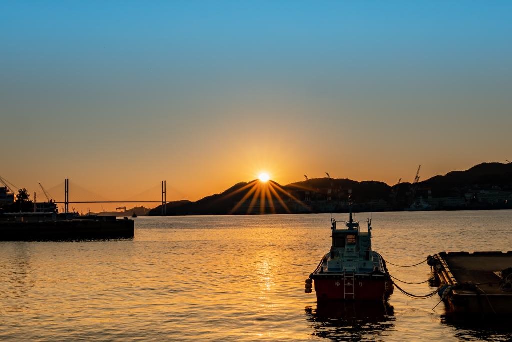 長崎港夕景