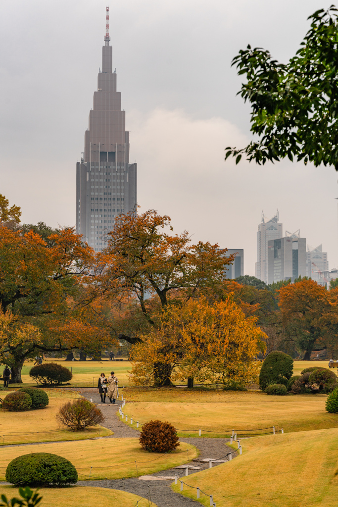 新宿御苑秋の風景