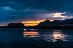 小樽港朝焼け